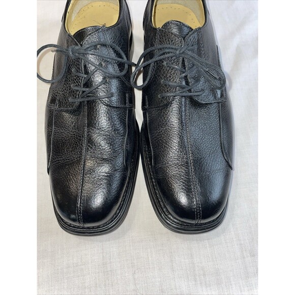 Belvedere Bay Bridge Men’s Dress Shoes Sz 9.5 EEE Black Pebble Leather Business